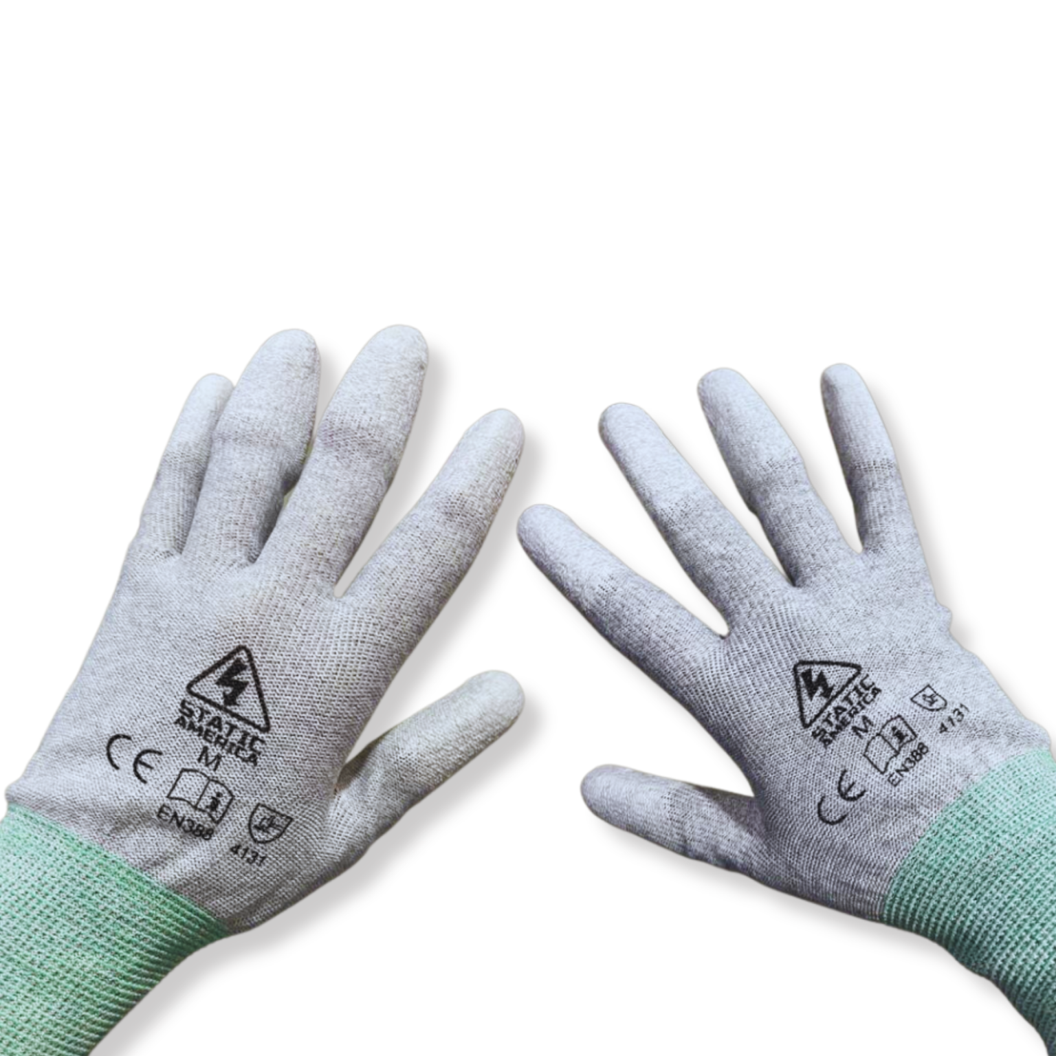 Guantes ESD con recubrimiento en puntas de los dedos – Static America