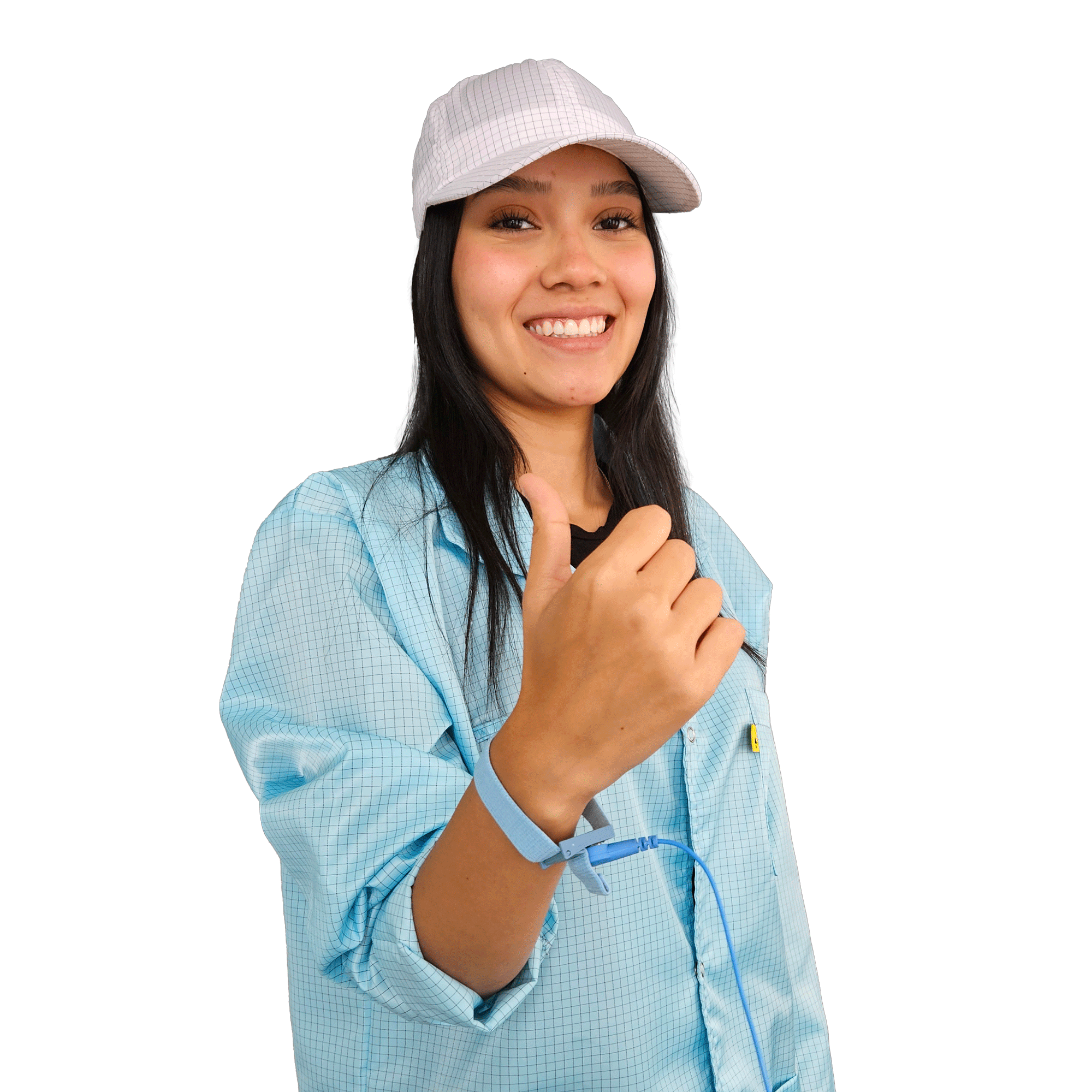 Gorra Antiestatica ESD 98% Poliéster 2% Carbón - Imagen 3